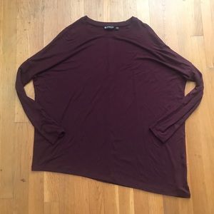 ATHLETA Long Sleeve Top Burgundy XXS
